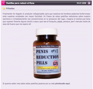 elpagafantas.es screen capture of item from elpagafantas.es mentioning our product